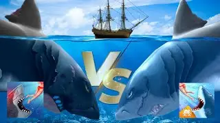 ENEMY MEGALODON VS GOOD MEGALODON - Hungry Shark Evolution