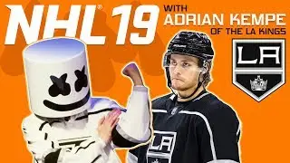NHL 19 Faceoff vs. LA Kings Adrian Kempe | Gaming with Marshmello