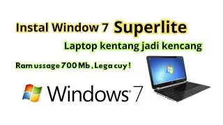 Lighter than Windows 10 Ghost Spectre? How to install Windows 7 Superlite (super light, dude)🔥