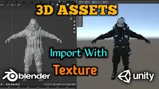 How to import 3d model from blender to unity with texture in hindi /Import blender files into Unity