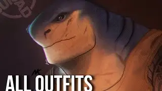 All King Shark Outfit, Victory Poses, Voice lines & Emote - Suicide Squad: Kill The Justice League