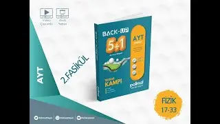 POLİMAT YAYINLARI BACK-UP 5+1 AYT SAYISAL *2.FASİKÜL FİZİK*SORU 17-33