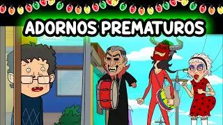 Pre diciembre.  Adornos prematuros  Desocupe Masivo
