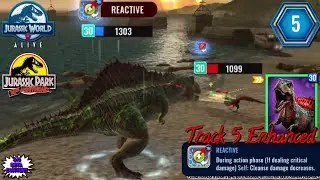TYRANNOMETRODON TRACK 5 ENHANCED! PVP FIRST LOOK- Jurassic World Alive
