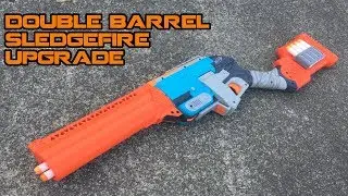 NERF Sledgefire Doublebarrel Shotgun Mod Kit Install & Review | Walcom S7