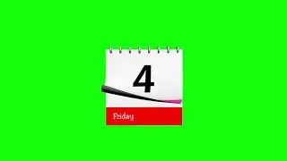 DATE CALENDER GREEN SCREEN EFFECT VIDEO