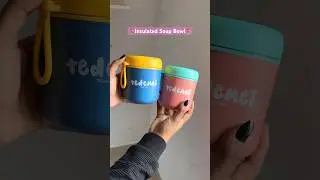 Insulated Soup Bowl 🌷✨#trendingshorts #trending #lunchbox