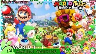 World 1: Ancient Gardens - 1: Unlikely Heroes|Flower 'Bud'|Danger from Above [Mario + Rabbids: KB]