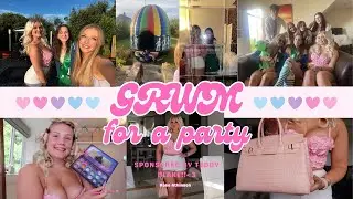 GRWM TO GO TO A PARTY & TEDDY BLAKE UNBOXING HAUL 🤩💖💫✨🎉🍾👜