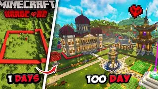 Minecraft 100 days survival in 16x16 World border in Hardcore..
