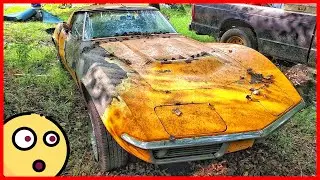 50 year old limited edition Chevrolet Corvette was found in the slums. Abandoned Chevrolet Corvette