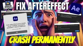 HOW TO FIX AFTER EFFECTS LAGS & CRASHES : AFTER EFFECT ERROR : Unexpected error :command line render