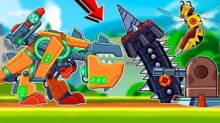 Tank REX vs New Enemies: Wasp, Mole and Giant Worm - Hills of Steel