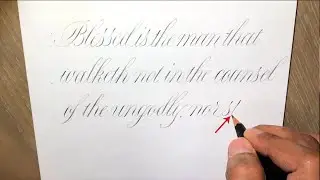 WRITING COPPERPLATE SCRIPT CALLIGRAPHY WITH A PENCIL | PAUL ANTONIO COPPERPLATE