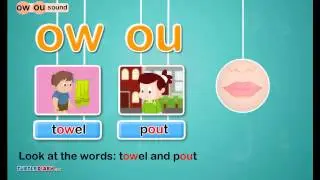 Learn to Read | Diphthongs /ow/ & /ou/ - *Phonics for Kids* - Science of Reading