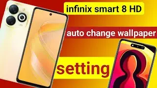 infinix smart 8 hd screen lock auto change wallpaper setting | infinix smart 8 hd change wallpaper