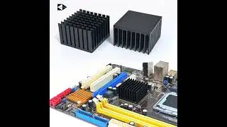 2шт. Радиатор 37x37x24мм Алюминиевый Ребристый #РадиаторПК #37x37x24мм