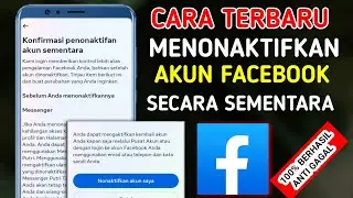 cara menonaktifkan facebook sementara / cara tutup akun Facebook sementara