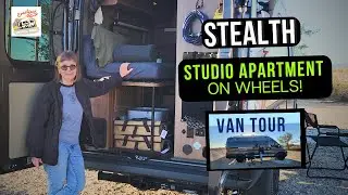 STEALTH & GORGEOUS Winnebago Travato CAMPERVAN! How this solo female made her van a TINY HOME ON ...