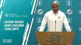 Weaver, Crossman and Smith met with the media l Miami Dolphins
