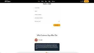 Create an Stunning Responsive Book Table And Customer Review | Restaurant Template Design | Part 4