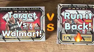 Round 2! 2020-2021 Prizm Basketball NBA Mega Box Battle! Target vs. Walmart!!