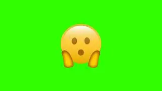 face screaming in fear emoji 😱 green screen video free download - Free copyright