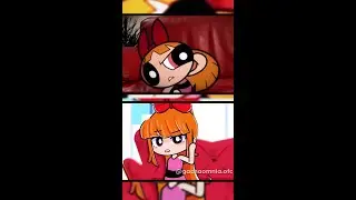 COMPARAÇÃO ''ENTREVISTA COM A FLORZINHA'' | As Meninas Superpoderosas/Gacha #shorts