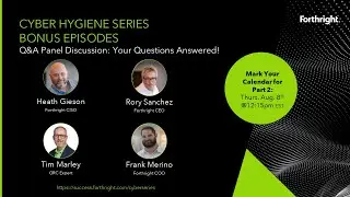 Cyber Hygiene Panel  Part 1