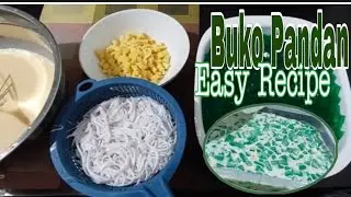 #Easybukopandan #Bukopandan #summerfood #summer #easyrecipe Buko Pandan Simple Recipe
