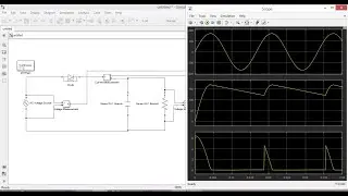 Half Wave Unctrolled Rectifier with C filter Matlab Simulink