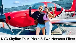 Two NERVOUS “Millennial” Friends Doing the NYC Skyline Tour in a Cirrus SR22. KFRG - KHVN #cirrus