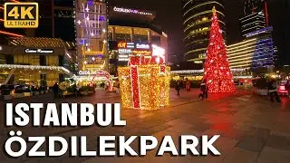 Istanbul Özdilekpark Shopping Mall  Walking Tour | 29 December 2021 | 4K UHD 60 FPS
