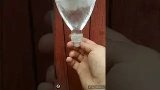 DIY washstand from a plastic bottle 