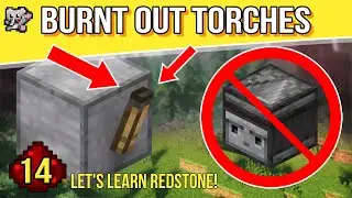 Burnt Out Torch Replaces Observers | Let's Learn Redstone 14 | Minecraft Tutorial