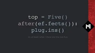Top 5 After Effects Plugins