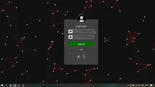 Login form particle background with Html,Css and Jquery