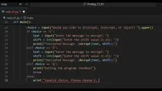 Cyber Security Task 01 - Caesar Cipher Implementation