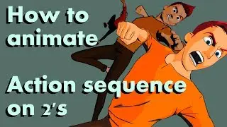How action sequence are animated in Spiderman into the verse (on 2's)
