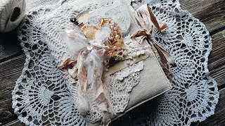Винтажный Джанк бук. Блокнот дневник ручной работы. Скрапбукинг.Junk book journal scrapbooking