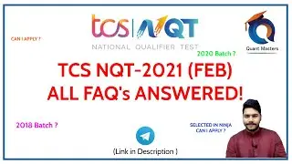 TCS NQT FEBRUARY 2021! All FAQ's ANSWERED !! 