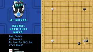 Handol played this attachment move? - Popular AI Joseki!