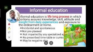Education, formal, informal and non- formal education