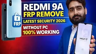 Redmi 9A FRP Bypass 2026 | MIUI 12.5 Google Account Unlock Without PC (100% Working)