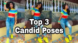 Candid Poses | Jeans And Crop Top Poses | Stylish Poses | Santoshi Megharaj 