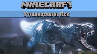 Minecraft Tyrannosaurus Rex  in 3D + SCHEMATIC & WORLD DOWNLOAD