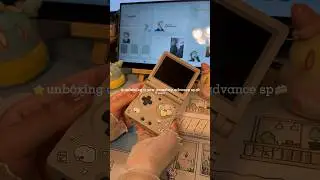 🍰unboxing a new gba sp #aesthetic #unboxing #retrogaming #gameboy