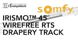 SPRINGBLINDS: SOMFY Irismo 45 WireFree RTS Drapery Track With Rechargeable Battery