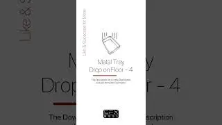 Metal Tray Drop on Floor / Metal Tray Sound Effect #metal