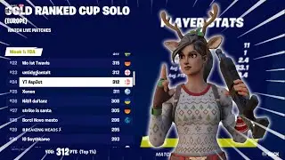 How I Placed 24TH In The SOLO RANKED CUP!